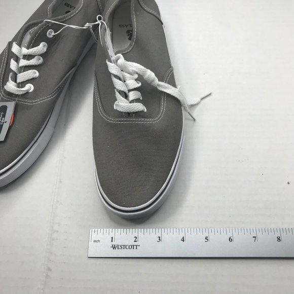 Royal Class Men's Size 12 Canvas Shoe Gray, White New With Tags - Picture 10 of 11